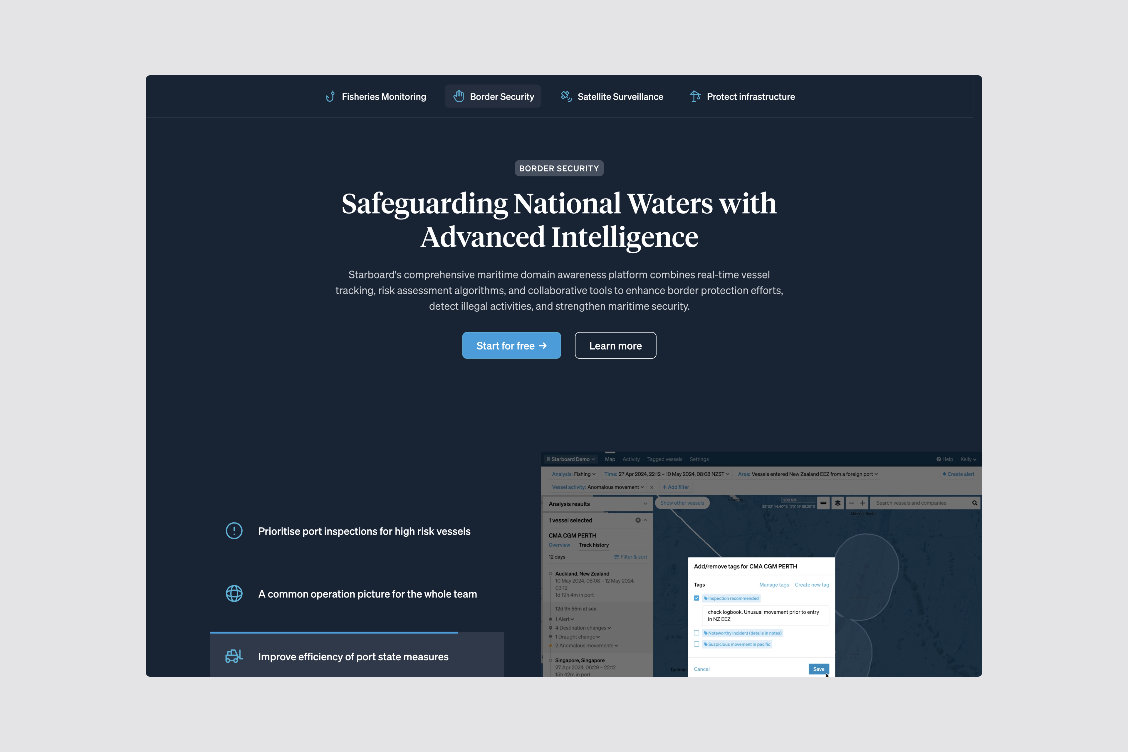 Resource center design organizing maritime intelligence insights and case studies.